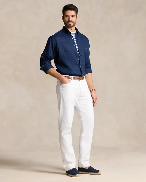 lauren ralph lauren Camisa ligera de lino para hombre | Ralph Lauren® ES Solo hoy