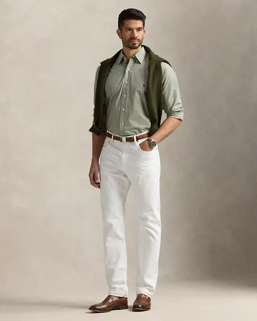 lauren ralph lauren Camisa de popelina con cuadros vichy para hombre | Ralph Lauren® ES Solo queda un día