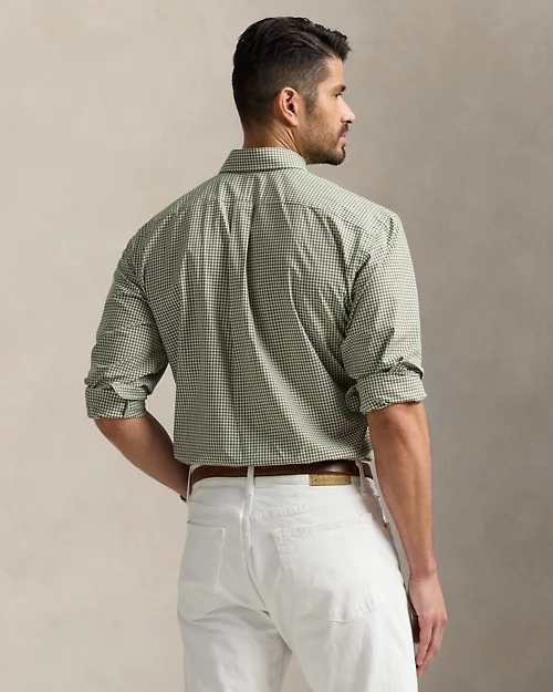 lauren ralph lauren Camisa de popelina con cuadros vichy para hombre | Ralph Lauren® ES Solo queda un día