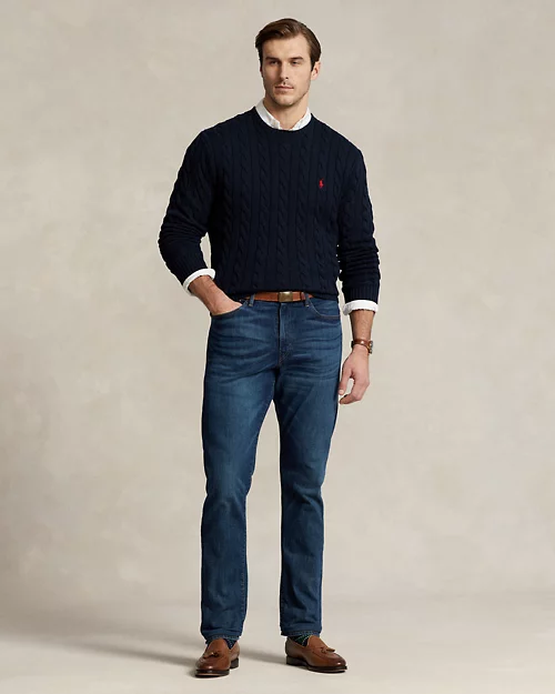 lauren ralph lauren Jersey de algodón en punto de ochos para hombre | Ralph Lauren® ES Ahorra y exporta