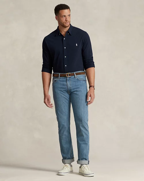 lauren ralph lauren Camisa de piqué ultraligera para hombre | Ralph Lauren® ES Descuentos del mes
