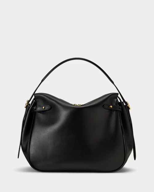 lauren ralph lauren Bolso Satchel Polo ID de piel para mujer | Ralph Lauren® ES En línea