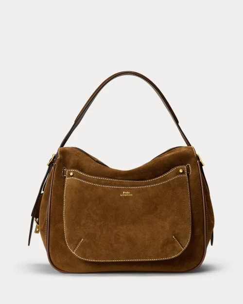 lauren ralph lauren Bolso Satchel Polo ID de ante para mujer | Ralph Lauren® ES Outlet online