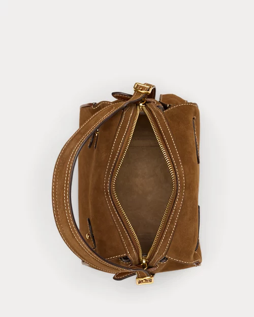 lauren ralph lauren Bolso satchel Polo ID mini de ante para mujer | Ralph Lauren® ES Rebajas