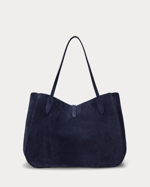 lauren ralph lauren Bolso tote Polo ID grande de ante para mujer | Ralph Lauren® ES Ofertas
