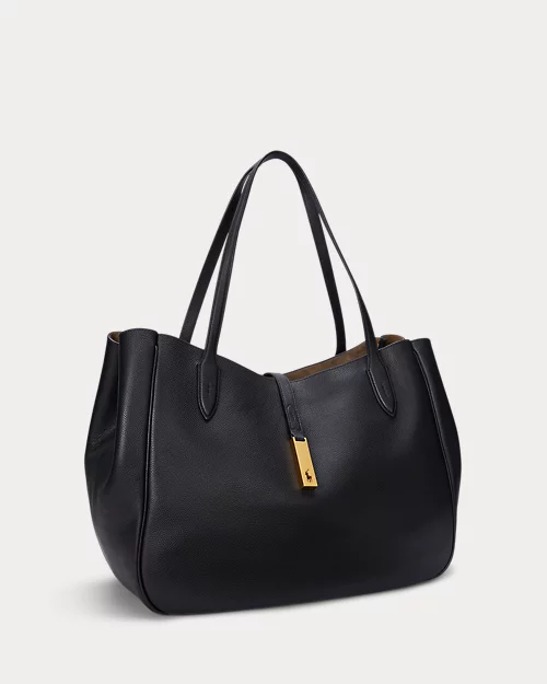 lauren ralph lauren Bolso tote Polo ID de piel grande para mujer | Ralph Lauren® ES Venta caliente