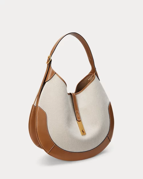 lauren ralph lauren Bolso Shoulder Polo ID de loneta para mujer | Ralph Lauren® ES Gran oferta