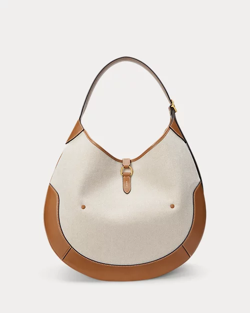lauren ralph lauren Bolso Shoulder Polo ID de loneta para mujer | Ralph Lauren® ES Gran oferta