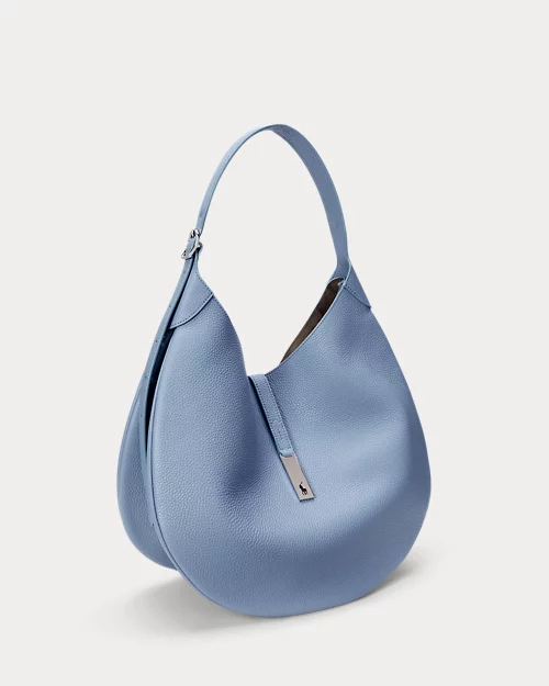 lauren ralph lauren Bolso Shoulder Polo ID de piel grande para mujer | Ralph Lauren® ES Rebajas de fábrica