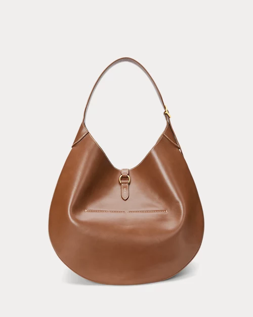 lauren ralph lauren Bolso Shoulder Polo ID grande de piel para mujer | Ralph Lauren® ES Los más vendidos