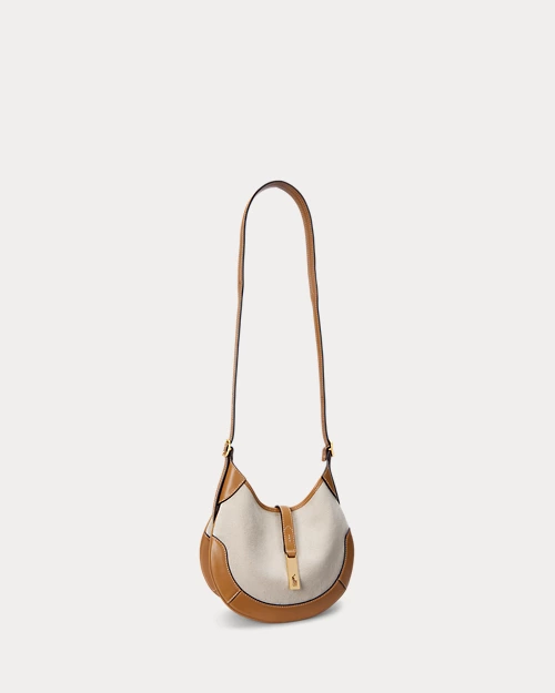 lauren ralph lauren Bolso Shoulder Polo ID de loneta pequeño para mujer | Ralph Lauren® ES Descuento