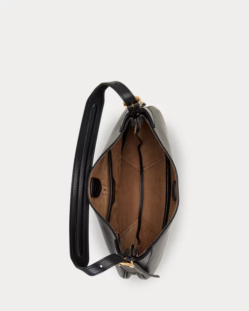 lauren ralph lauren Bolso Shoulder Polo ID de piel pequeño para mujer | Ralph Lauren® ES Tienda