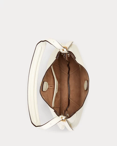 lauren ralph lauren Bolso Shoulder Polo ID de piel pequeño para mujer | Ralph Lauren® ES Liquidación