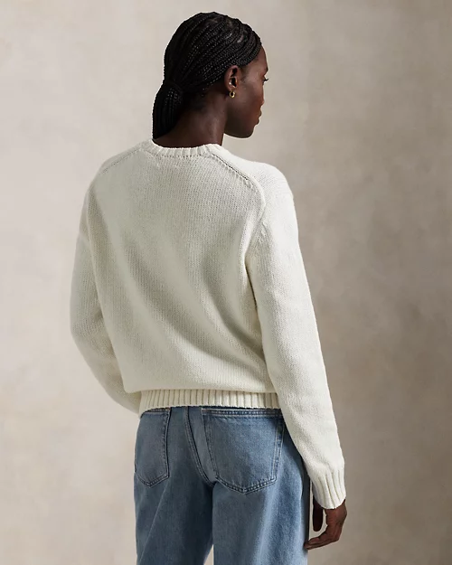 lauren ralph lauren Jersey de algodón y lino con Polo Bear para mujer | Ralph Lauren® ES COMPRAR AHORA