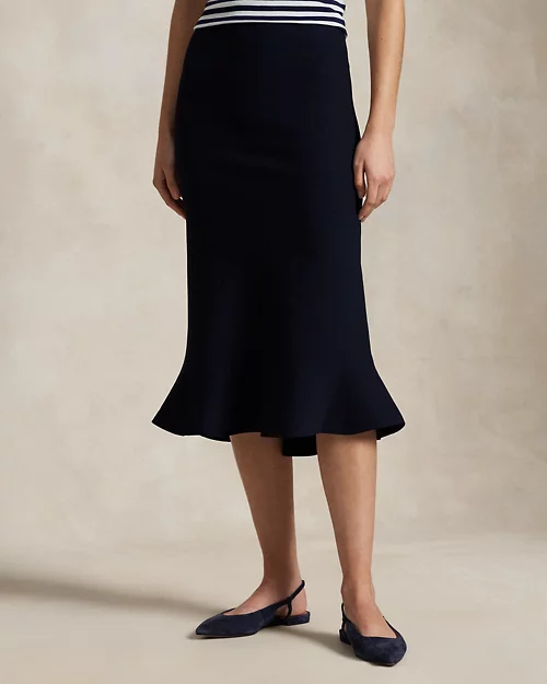 lauren ralph lauren Falda acampanada de punto para mujer | Ralph Lauren® ES Precio de fábrica