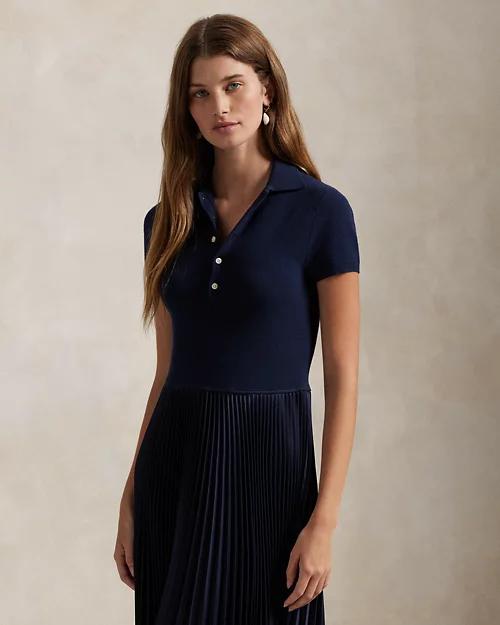 lauren ralph lauren Vestido tipo polo con cuerpo de punto para mujer | Ralph Lauren® ES Oferta especial de fábrica