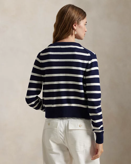 lauren ralph lauren Cárdigan de algodón con cuello redondo para mujer | Ralph Lauren® ES Solo queda un día
