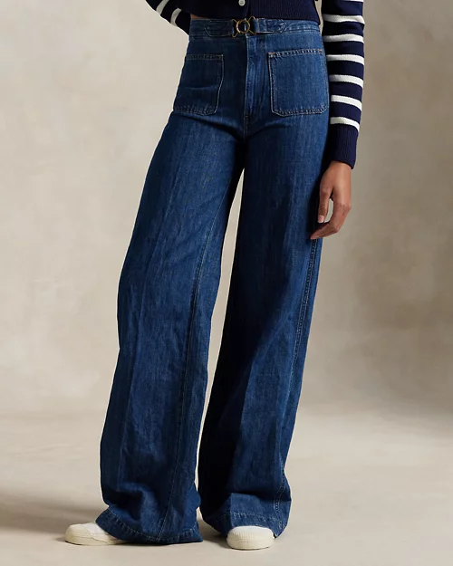lauren ralph lauren Jeans acampanados de pernera ancha para mujer | Ralph Lauren® ES Superdescuento