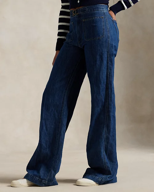 lauren ralph lauren Jeans acampanados de pernera ancha para mujer | Ralph Lauren® ES Superdescuento