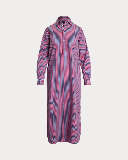 lauren ralph lauren Vestido camisero de algodón con rayas para mujer | Ralph Lauren® ES Envío internacional gratuito