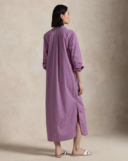 lauren ralph lauren Vestido camisero de algodón con rayas para mujer | Ralph Lauren® ES Envío internacional gratuito