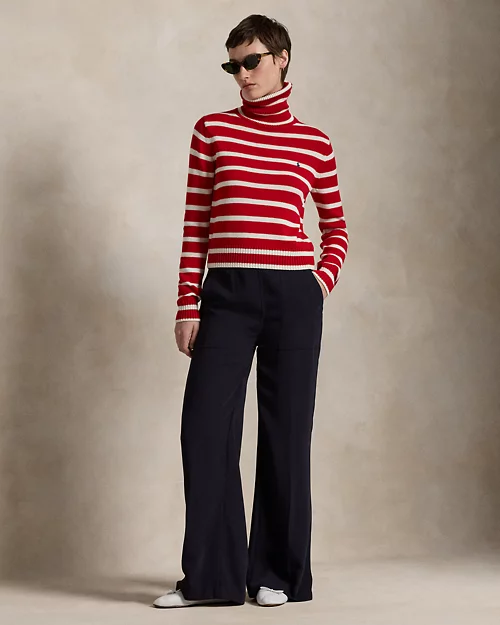 lauren ralph lauren Jersey de cuello vuelto de algodón para mujer | Ralph Lauren® ES Tienda de fábrica