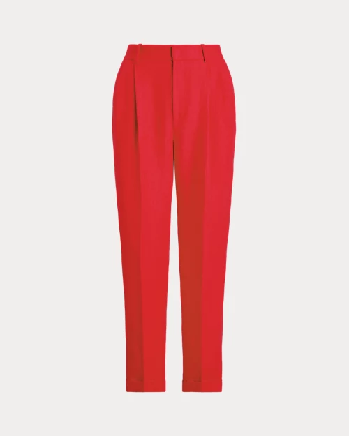 lauren ralph lauren Pantalón ajustado de sarga de lino para mujer | Ralph Lauren® ES Ahorra y exporta