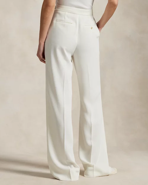 lauren ralph lauren Pantalón de raso con pernera ancha para mujer | Ralph Lauren® ES Última moda