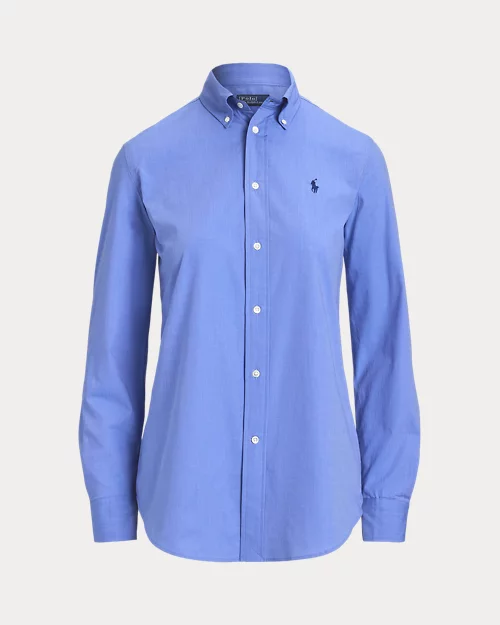 lauren ralph lauren Camisa Slim de algodón elástico para mujer | Ralph Lauren® ES Ofertas de temporada