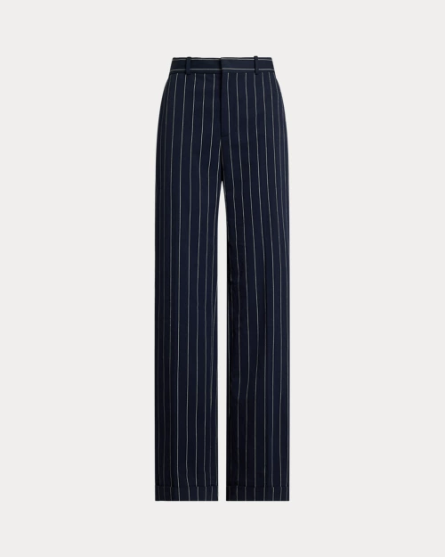 lauren ralph lauren Pantalón de sarga con rayas Straight para mujer | Ralph Lauren® ES Ofertas especiales