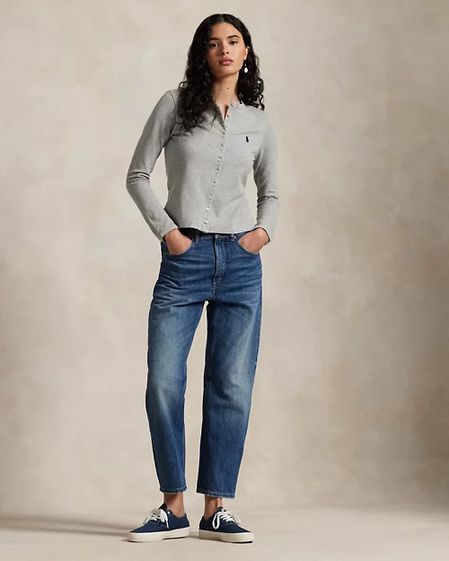 lauren ralph lauren Cárdigan de piqué elástico con algodón para mujer | Ralph Lauren® ES Grandes ahorros