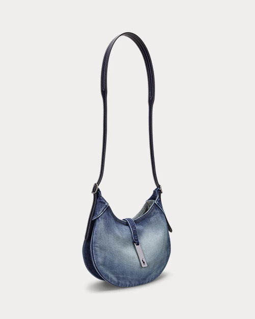 lauren ralph lauren Bolso de hombro Polo ID de denim pequeño para mujer | Ralph Lauren® ES Precio ultrabajo