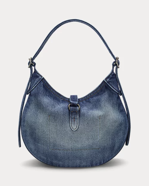 lauren ralph lauren Bolso de hombro Polo ID de denim pequeño para mujer | Ralph Lauren® ES Precio ultrabajo