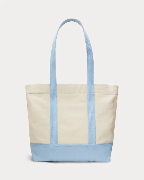 lauren ralph lauren Bolso tote de loneta con Polo Bear para mujer | Ralph Lauren® ES Devoluciones gratuitas