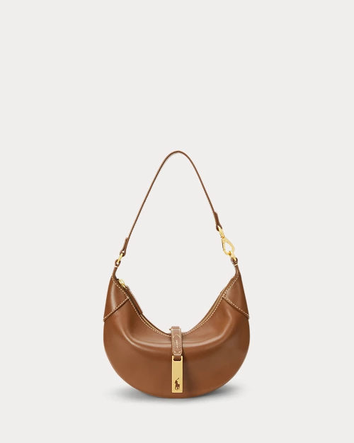 lauren ralph lauren Bolso Mini Shoulder Polo ID de piel para mujer | Ralph Lauren® ES