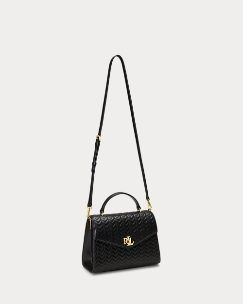 lauren ralph lauren Bolso satchel Farrah mediano de piel para mujer | Ralph Lauren® ES Venta caliente