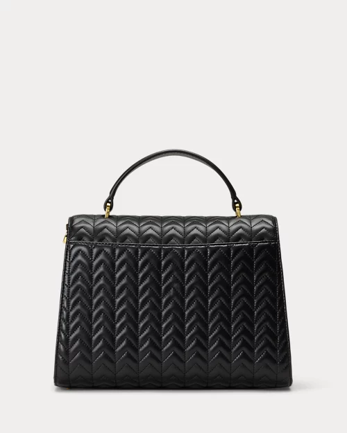 lauren ralph lauren Bolso satchel Farrah mediano de piel para mujer | Ralph Lauren® ES Venta caliente