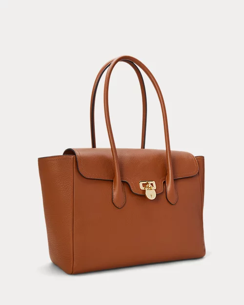 lauren ralph lauren Bolso satchel Tanner grande de piel para mujer | Ralph Lauren® ES Gran oferta