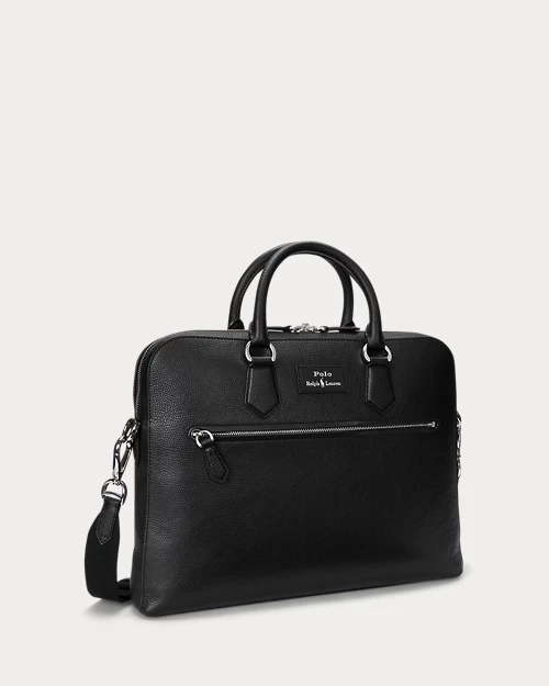lauren ralph lauren Bolso de viaje de piel granulada para hombre | Ralph Lauren® ES Rebajas top