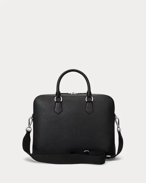 lauren ralph lauren Bolso de viaje de piel granulada para hombre | Ralph Lauren® ES Rebajas top