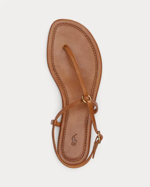 lauren ralph lauren Sandalia de piel con anilla para mujer | Ralph Lauren® ES Limitado a 3 días