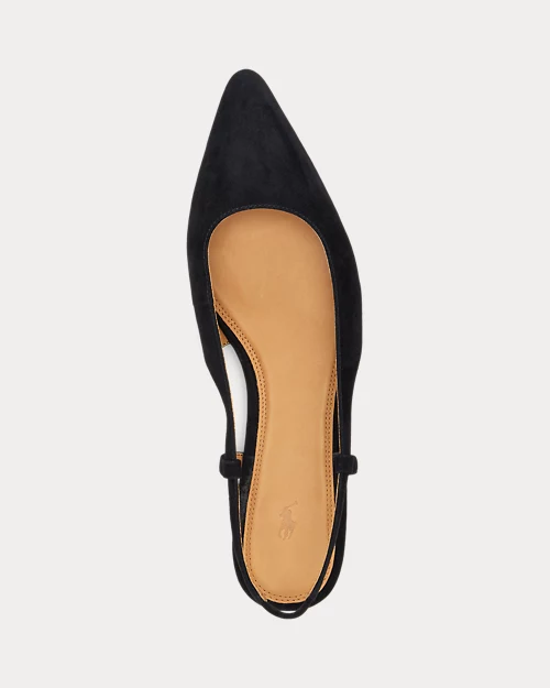 lauren ralph lauren Zapato plano destalonado de ante para mujer | Ralph Lauren® ES En oferta