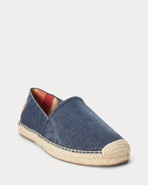 lauren ralph lauren Alpargata Cevio de loneta lavada para hombre | Ralph Lauren® ES Ofertas de temporada