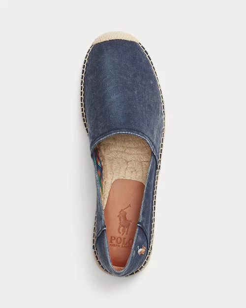 lauren ralph lauren Alpargata Cevio de loneta lavada para hombre | Ralph Lauren® ES Ofertas de temporada