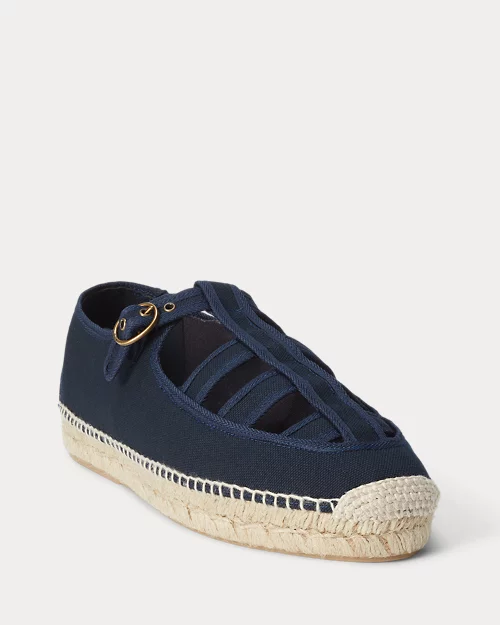 lauren ralph lauren Alpargata de loneta con muesca para mujer | Ralph Lauren® ES Rebajas de fin de temporada