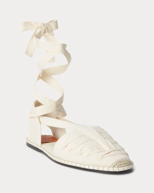 lauren ralph lauren Alpargata de loneta con cordones para mujer | Ralph Lauren® ES 2025