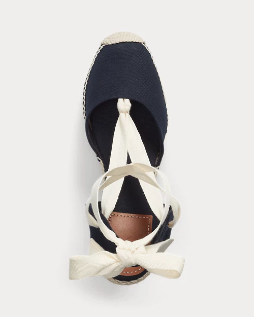lauren ralph lauren Alpargata de loneta con cuña para mujer | Ralph Lauren® ES En línea