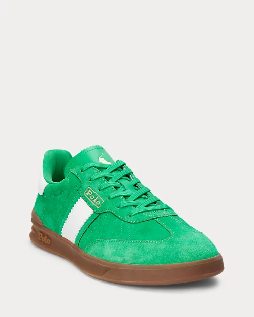 lauren ralph lauren Deportiva Heritage Aera de ante para mujer | Ralph Lauren® ES Rebajas