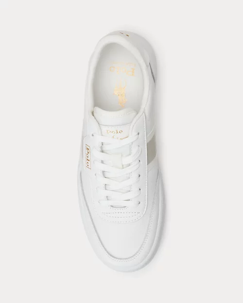 lauren ralph lauren Deportivas Court vulcanizadas con rayas para mujer | Ralph Lauren® ES En oferta