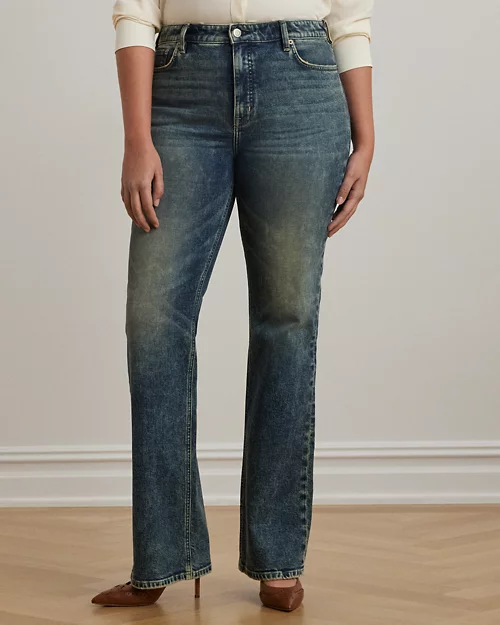 lauren ralph lauren Jeans bootcut de tiro alto para mujer | Ralph Lauren® ES Descuento